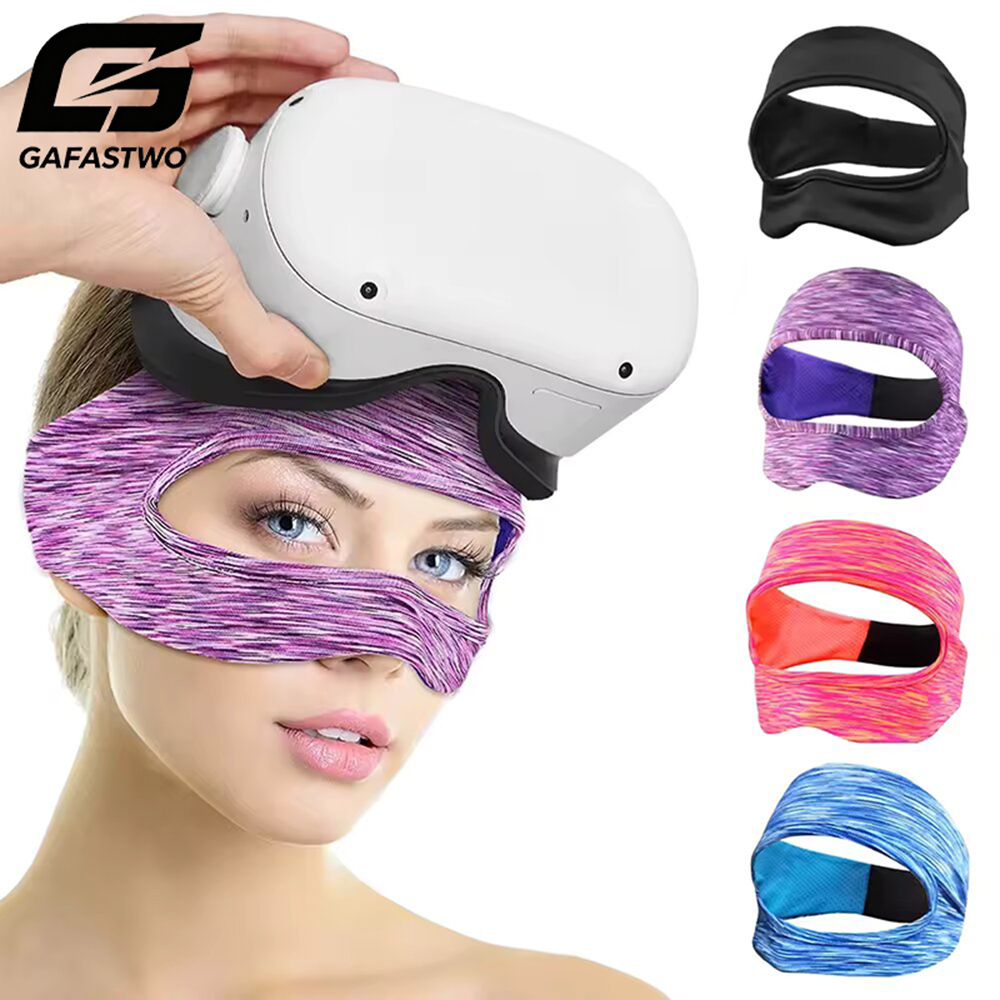 Headphones - Oculus Quest 2用VRアイマスクカバー。通気性のある吸汗バンド付き。Meta Quest Pro、Pico 4、PSVR2対応のVRヘッドセット用アクセサリー。