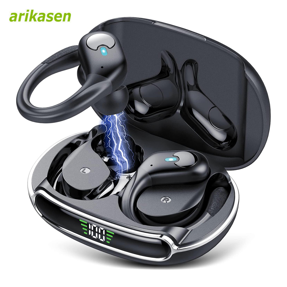 Bluetooth 5.3 ヘッドフォン真のワイヤレスイヤフ - Bone Conduction Running Headphones のレビューと価格