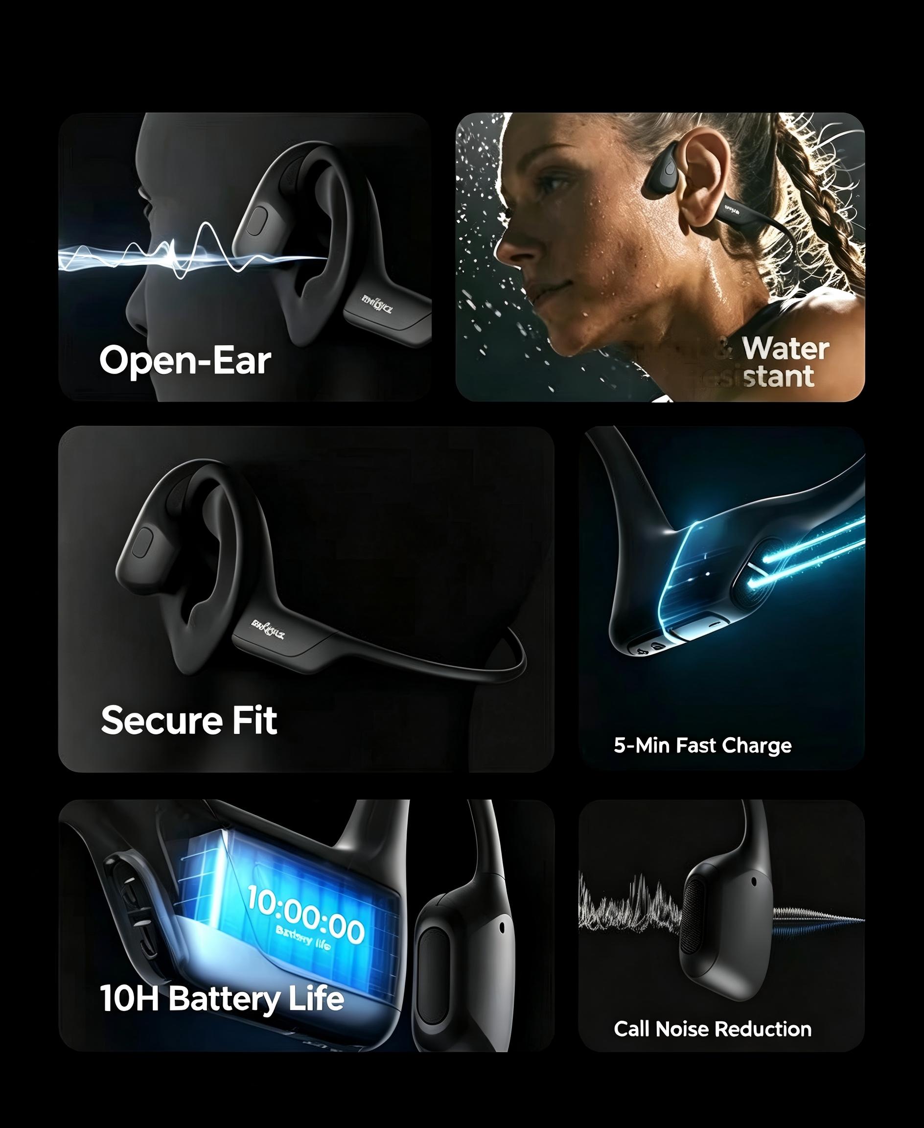 OpenRun Pro AS810 骨伝導Bluetooth - Bone Conduction Running Headphones のレビューと価格