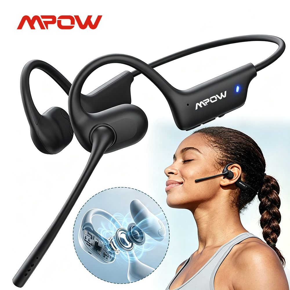 Mpow O1 オープンイヤー スポーツヘッドフォン ワイヤ - Sleep Mask Headphones Bluetooth のレビューと価格